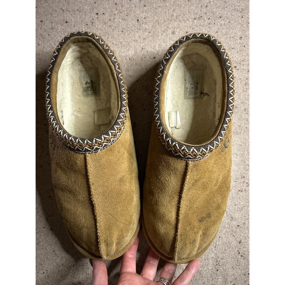 Men’s UGG Tasman Slippers Chestnut Size 12 Well Loved Classic Comfort - Picture 1 of 8